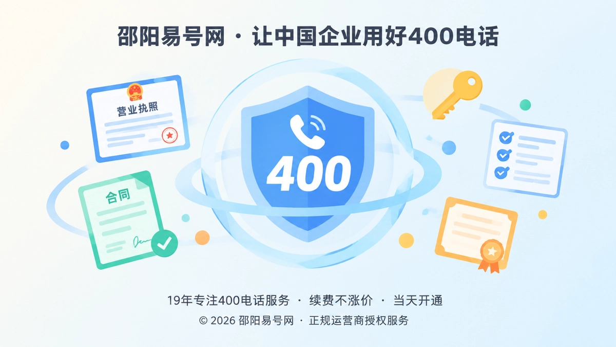 400电话企业独立产权概念的抽象扁平插画